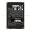 Alfred Hitchcock S Psycho The Swamp Burrotees Metal Signs Cinema Designs Wall Decor Living Room Living Room Tin Sign Poster