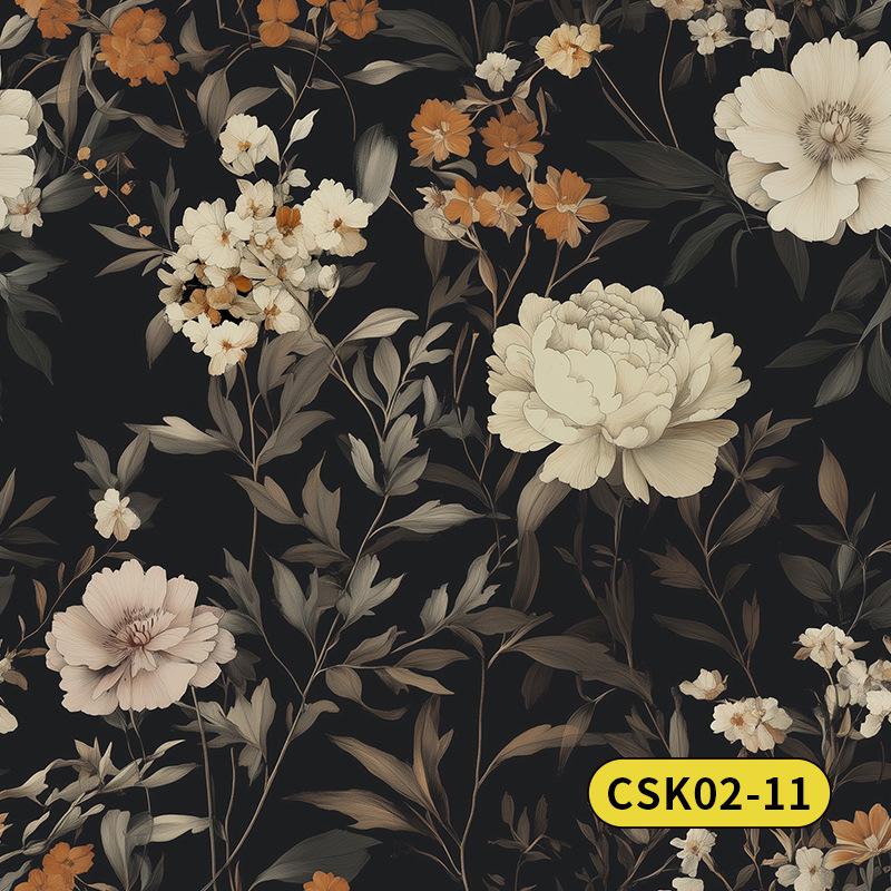 Vintage American Rose Wallpaper Bedroom Furniture Renovation Sticker Color Change Shoe Cabinet Wardrobe Door Sliding Door Transformation Wallpaper