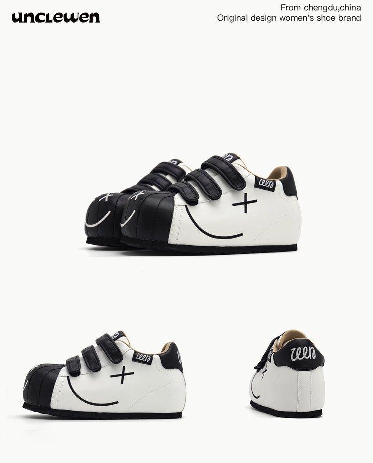 Velcro bread big head shoes women's 2025 new summer platform heightening shoes casual board shoes sports little white shoes