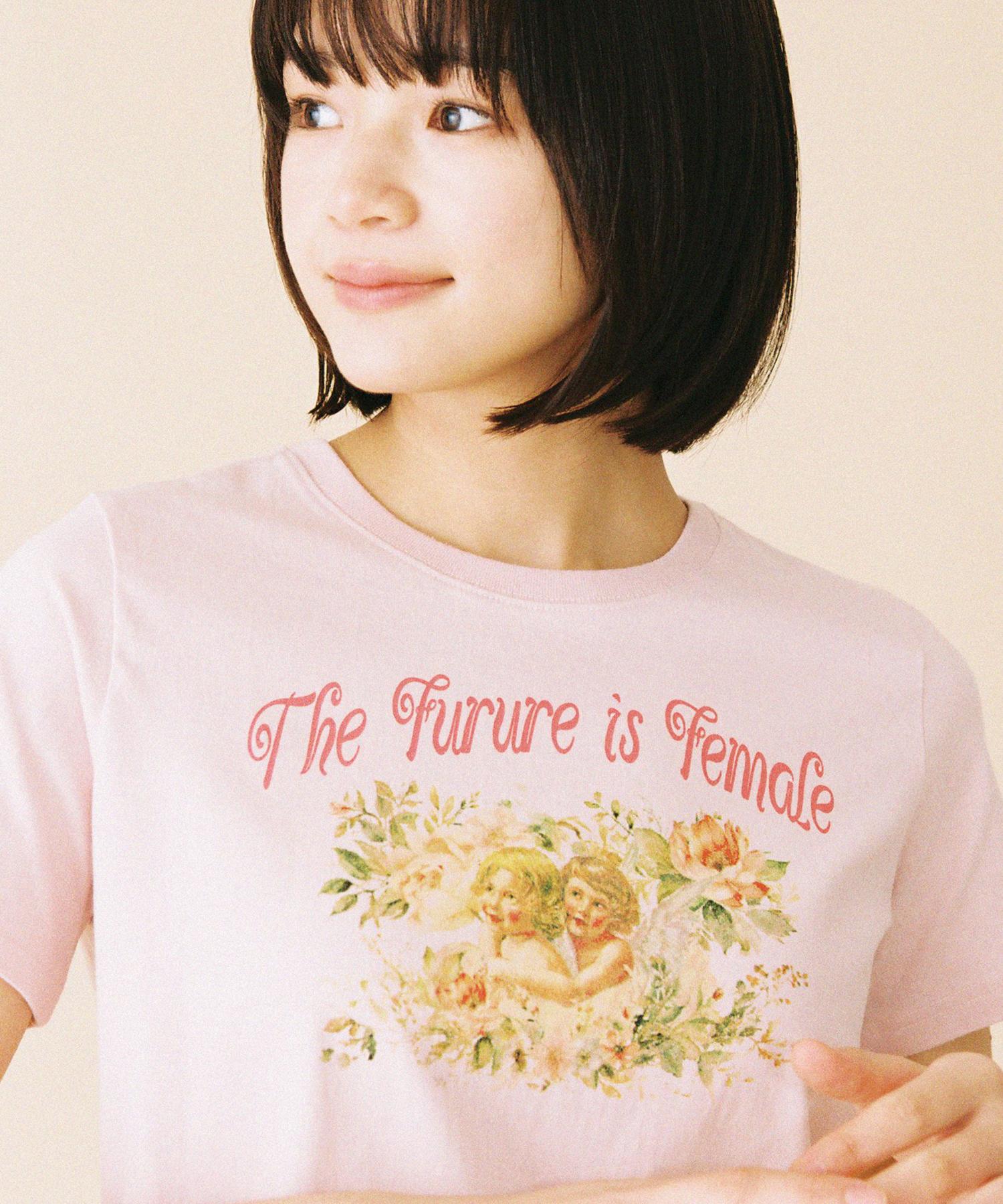 Konnichiwa Bonjour Fleur Enfant Tea (Pink) Pink/Woman(Free)