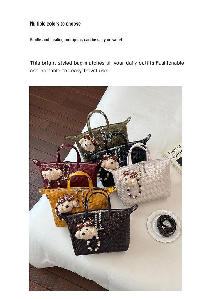 Woven Women's Tote Bag: Versatile 2026 Fashion Handbag with Large Capacity, Single Shoulder, and Crossbody Options