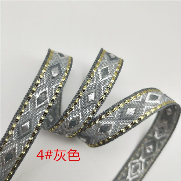 1,2cm Kosočtvercová popruhovina Krajkové doplňky DIY Lemování s bočními pruhy Žakárová popruhovina