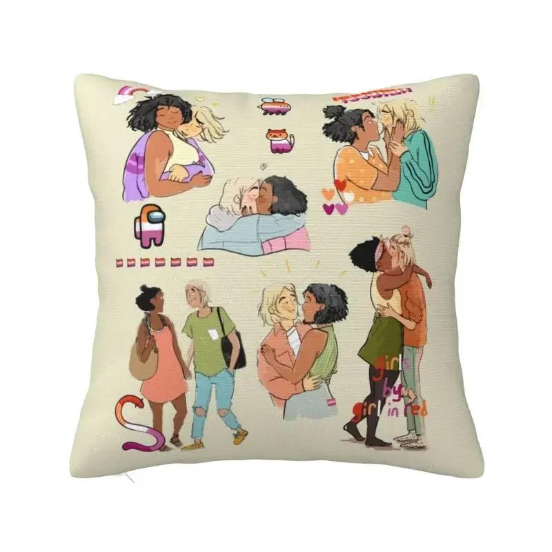 

Heartstopper Leaves TV Series Sofa Cushion Covers Happy Pride Nick Charlie Throw Pillow Case Square Pillowcase Home Decoration 66x66cm