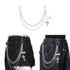Metal Cross Heart Wing Body Chain With Lobster Clasp For Unisex Adults