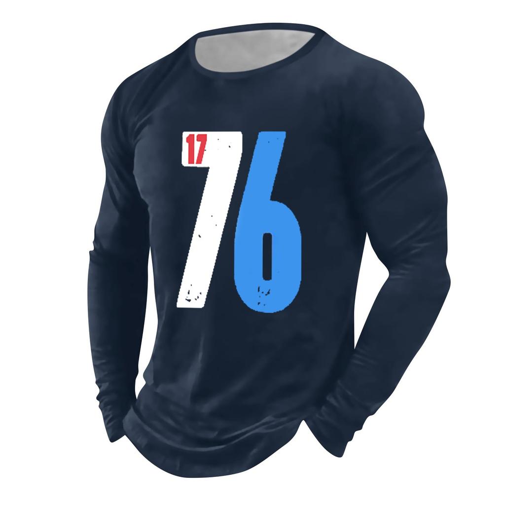 Men's T Shirt Graphic Abstract Neck Clothing Apparel Outdoor Long Sleeve Print Fashion Designer Vintage