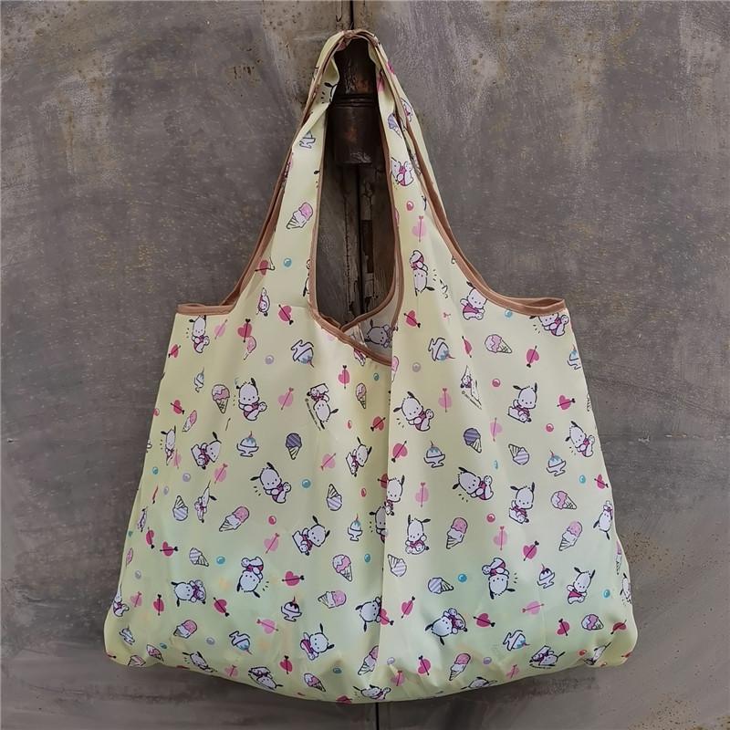 Eco-friendly Foldable Shopping Bag – Japanese & Korean Cartoon Design, Portable and Sturdy