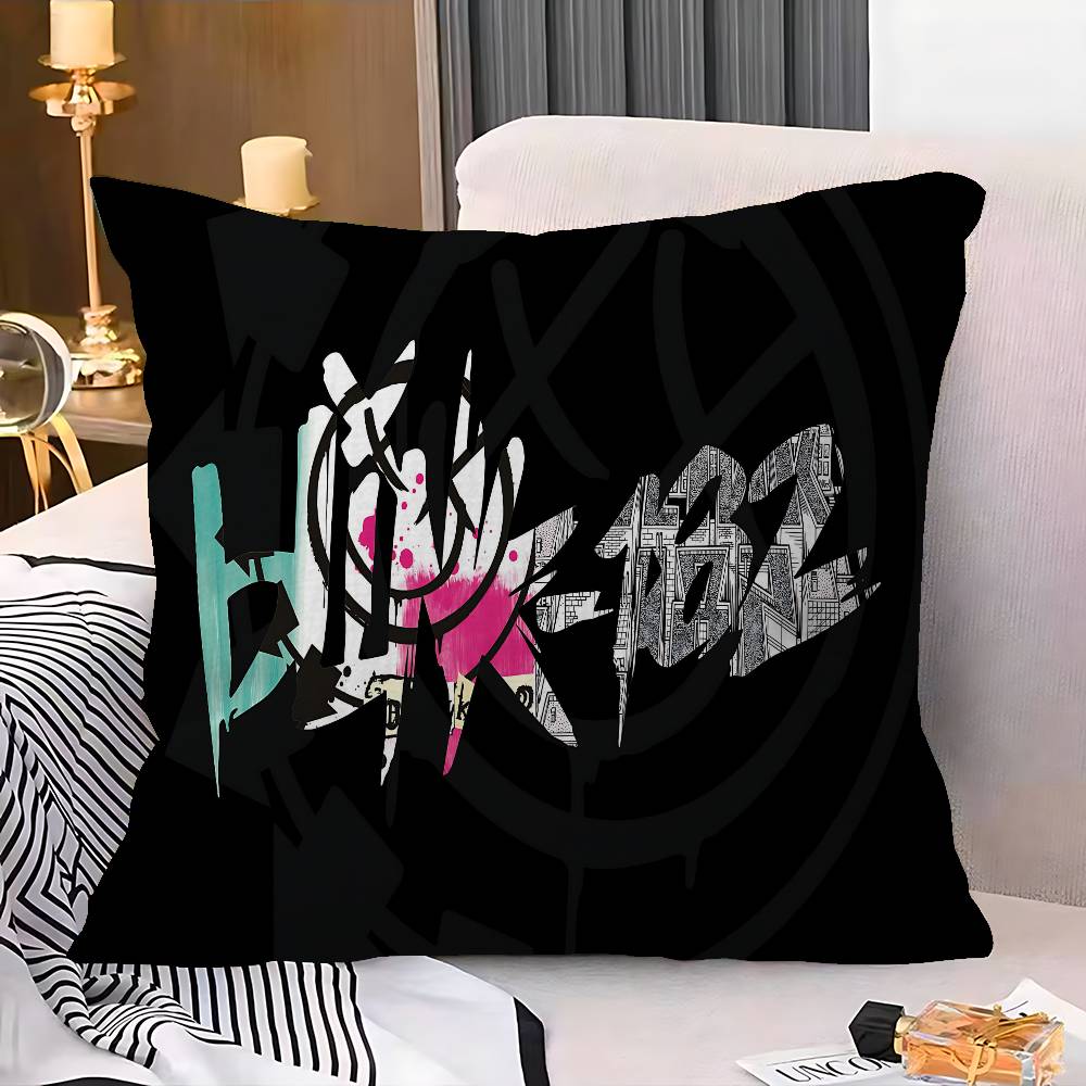 Famous Punk Band Blink-182 Personalized Pillow Cover Kids Bedroom Wild Party Decor Pillowcase Kid Birthday Shower Gift