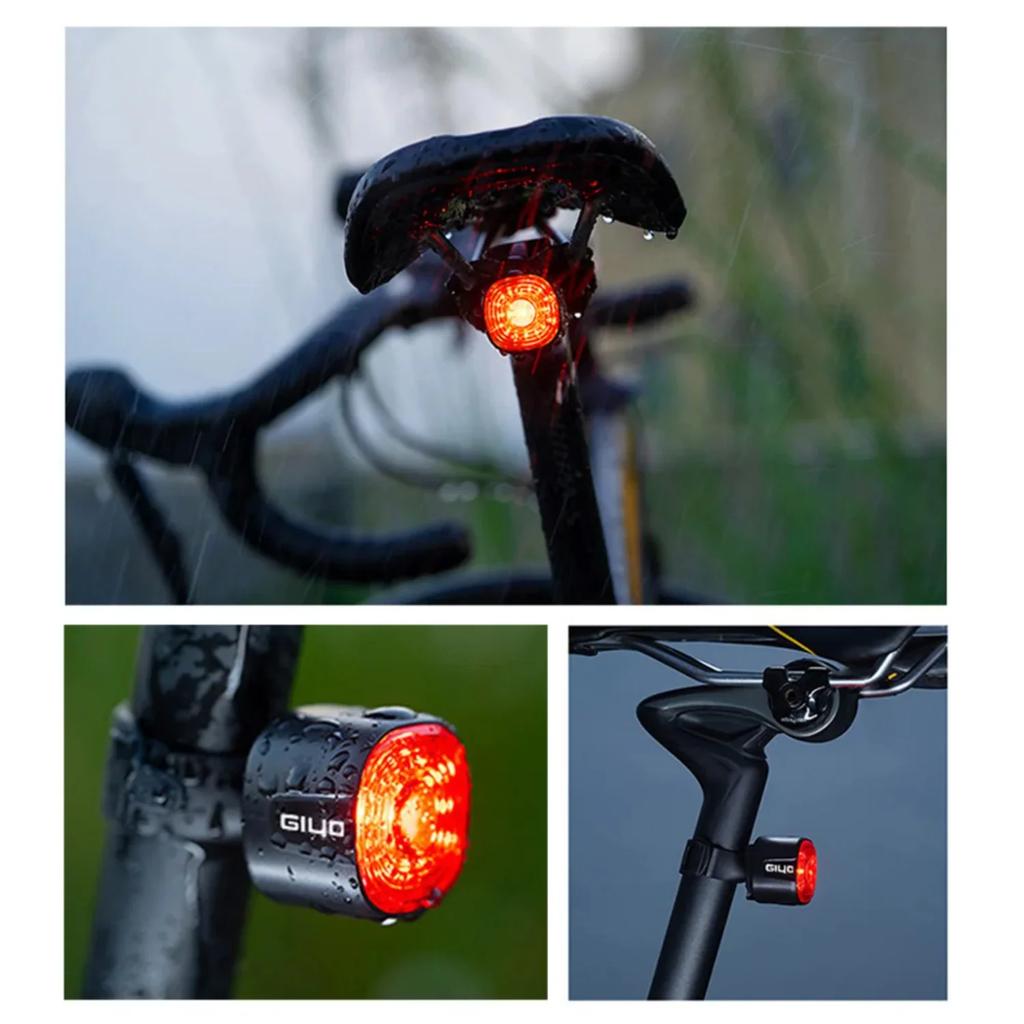Bicycle Taillight Bicycle USB Smart Auto Brake Sensing Light Waterproof  Charging Cycling Taillight Warn Bike Rear Light