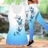 Vlinderprint Yoga Outfit voor Dames Mode Workout Leggings Fitness Sport Casual Yoga Set Sportpak