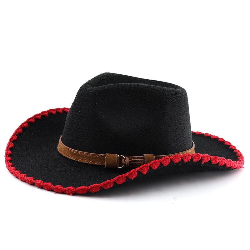 Vintage gentleman s top hat - brimmed, unique jazz hat, british style performance hat, western cowboy hat M(56-58cm)