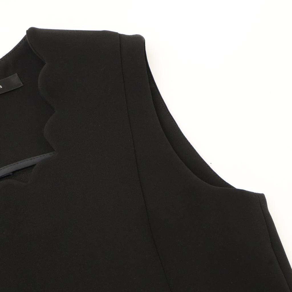 YOKOCHAN YCD-124-917 24Stainless Steel Black Scallop Flare Dress Dress 38 blackUsed