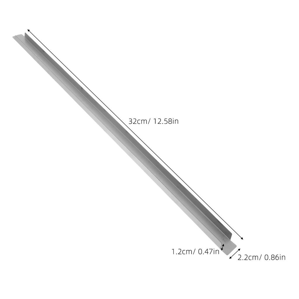 2Pcs Premium Stainless Steel Pan Divider Bars 7.09 Inch Robust Food Service Shelf Dividers Metal Divider Rods for Catering