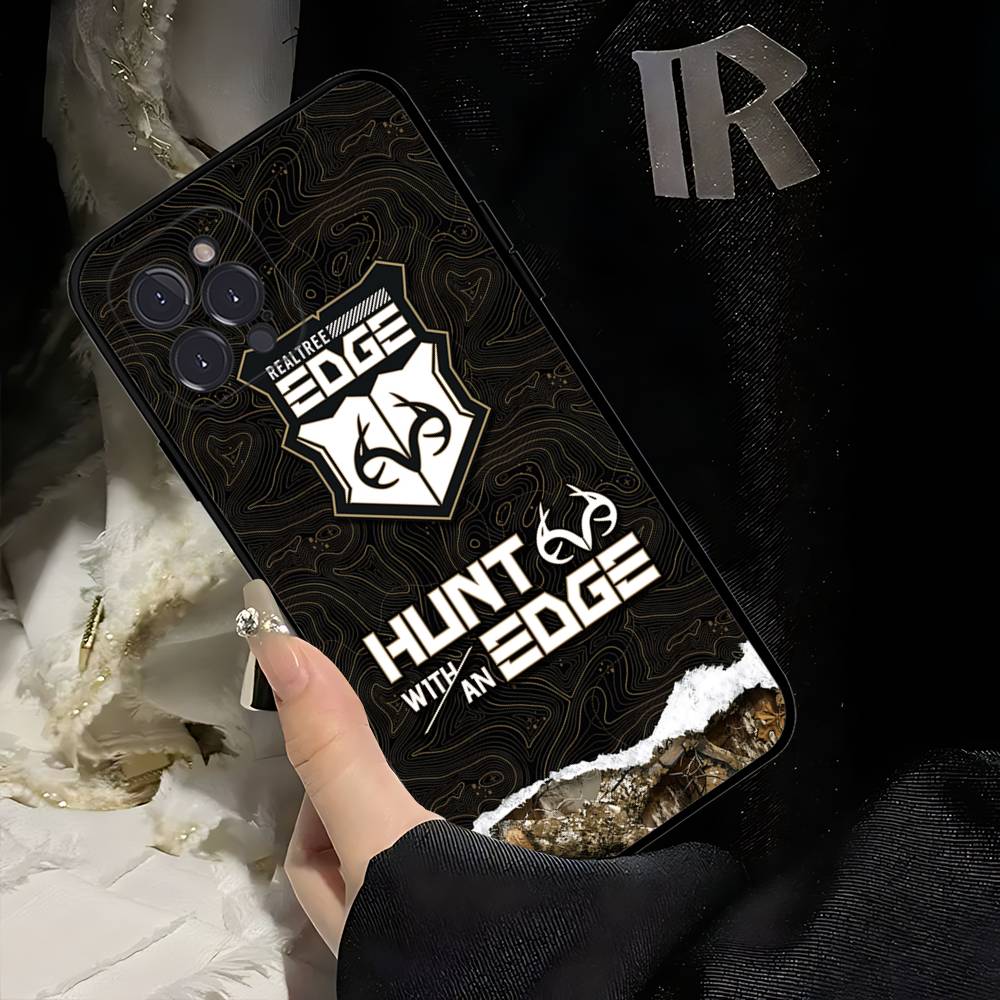 

R-Realtrees Logo For IPhone 17 16 15 14 13 12 Mini 11 Pro Max Plus Soft Silicone Phone Cover iPhone 15 pro