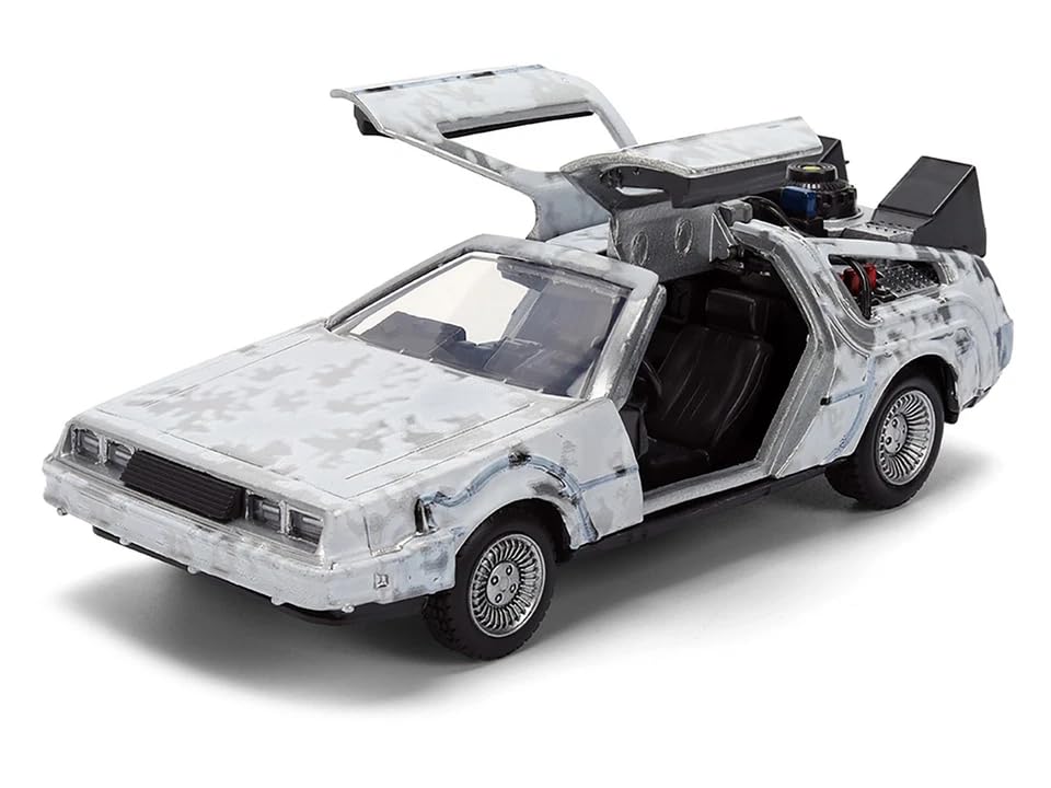 JADA TOYS 1/32 Scale Back To the Future 40th Anniversary DeLorean Time Machine Truck Package Hollywood Rides [Parallel Import]
