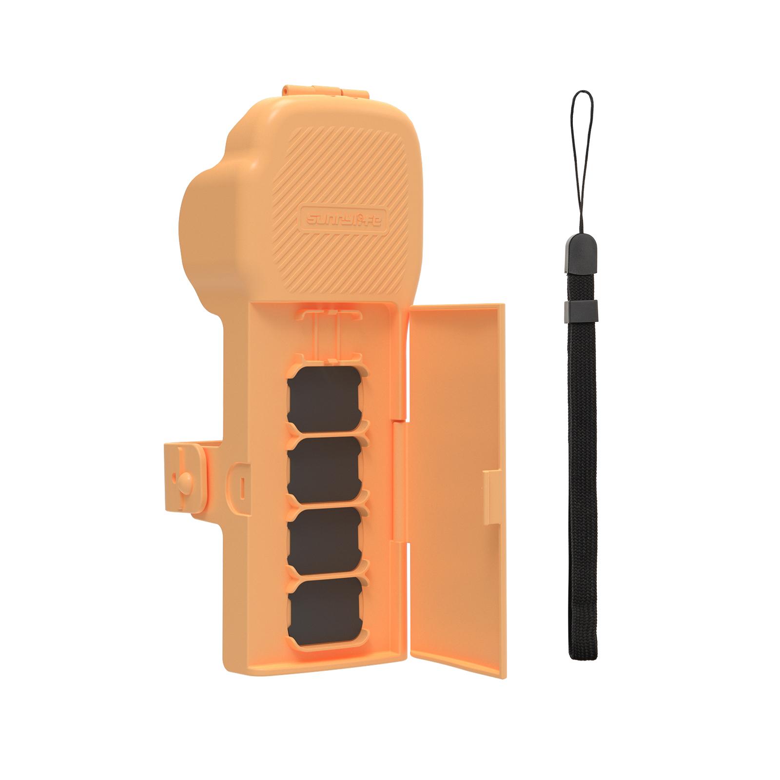 SUNNYLIFE OP3-K019 For DJI Osmo Pocket 3 Magnetic Closure Camera Filter Storage Case with Hand Strap D