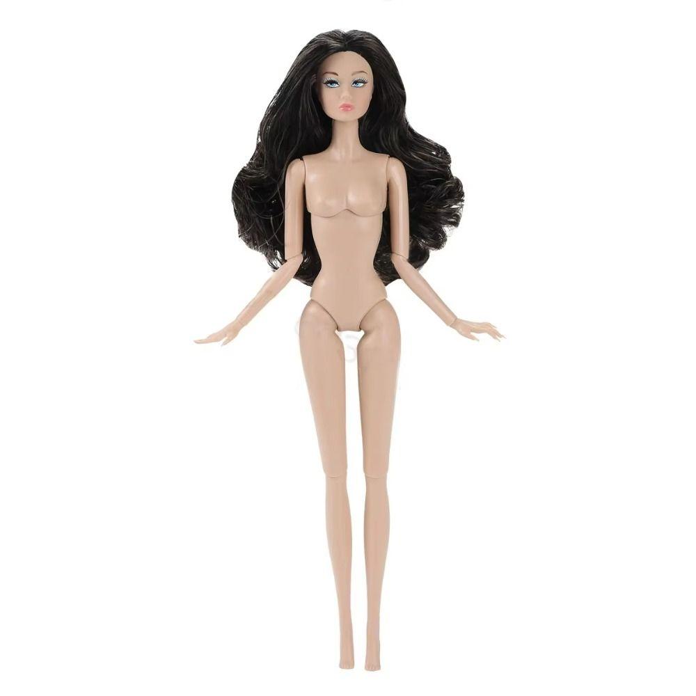 European Supermodel Nude Doll Dark Skin Action Figure Body Fashion 1/6 Doll Model  DIY Toys