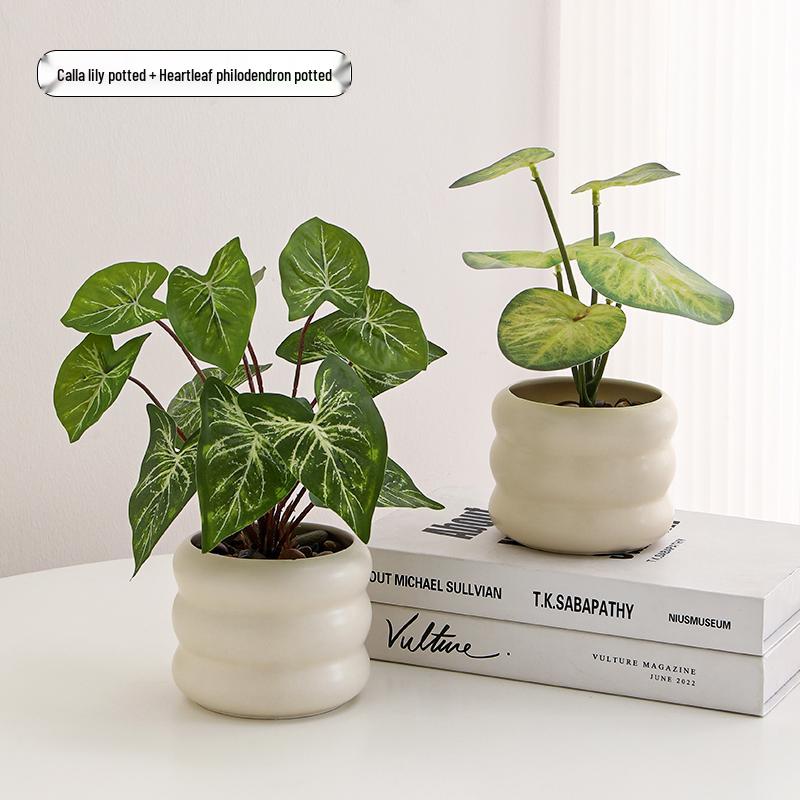 Nordic Indoor Desktop Bonsai: Artificial Green Plants for Office Decoration