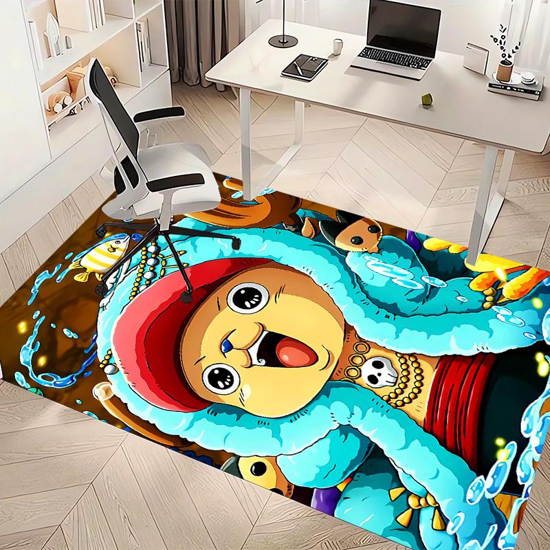 One Piece Tony Tony Chopper Printed Absorbent Washable Carpet, Non-Slip Bathroom Mats, Kitchen Rugs, Yoga Mat,Living Room Entrance, Camping Picnic Rug