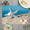 Beach Starfish Placemat Summer Vibe Vacation Kitchen Decor Linen Dining Table Coaster Pad Bowl Coffee Cup Mats Tablecloth