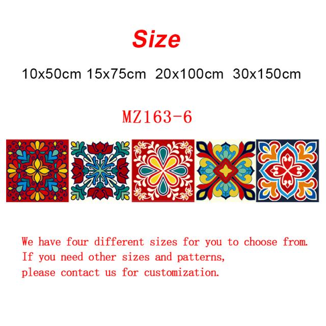 

Красочный узор, керамическая плитка, стикеры на стену, столы, ванная комната, кухня, домашний декор, наклейки на стены, водостойкая пленка и палочка, ПВХ, художественная фреска 10cmX50cmX1pc белый