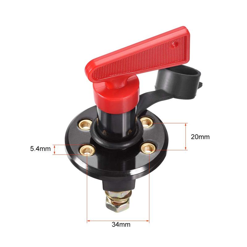 Rotary Battery Disconnect Switch Isolator Cut OFF Battery Power Switch DC 60V/400A ON/OFF for Marine Boat RV ATV 1pcs