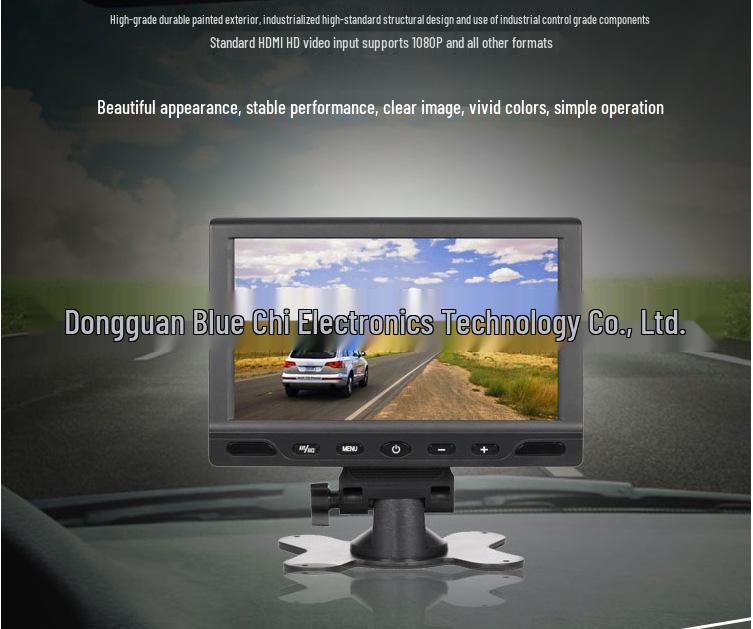 7" Car Mount Desktop MP5 HD 1080P Display, 800x480 RGB Digital Screen