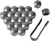 19 Mm Nut Cap, 20 Pieces 19mm Bolt Nut Cover, Hexagonal Protection Caps for Wheel Nuts