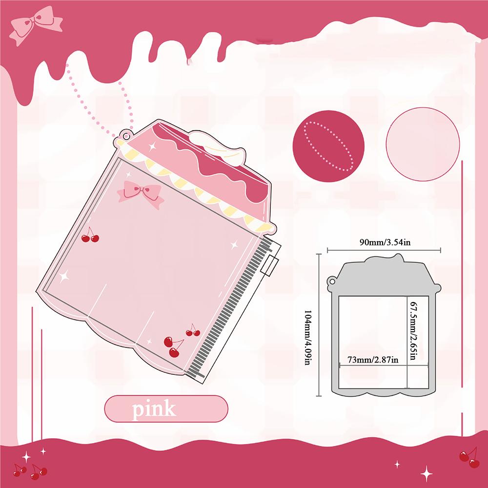 Pudding Shape Ita Bag Pin Case Badge Protector Transparent Case For Anime Badge Pins Decoration Cartoon Ita Bag Accessories