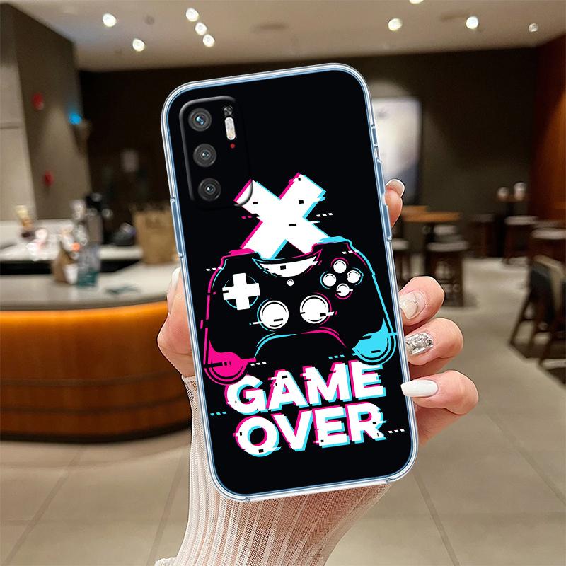 RE32 Game Over Transparent Phone Case for LG K22 K30 K40 K40S K41 K42 K50 K50S K51 K51S K52 K61 K62 K71 K92 Q60 Q61 V40 V50 V60