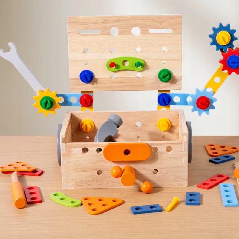 [PACZB] Wooden DIY box + tools and screws Z3111