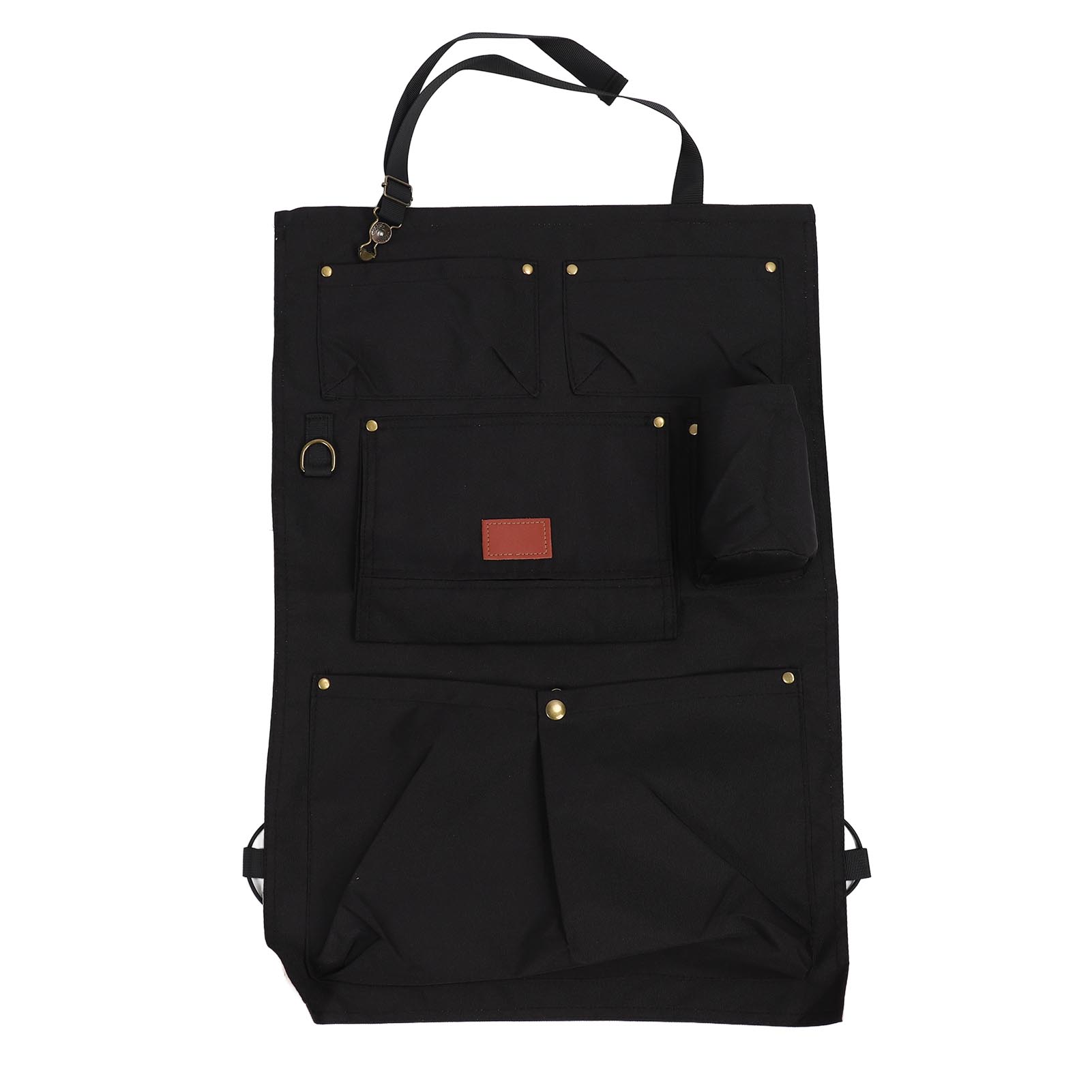 

Органайзер на спинку сиденья автомобиля Водонепроницаемый Регулируемая длина Многофункциональная сумка для хранения для автомобиля Коляски чёрный