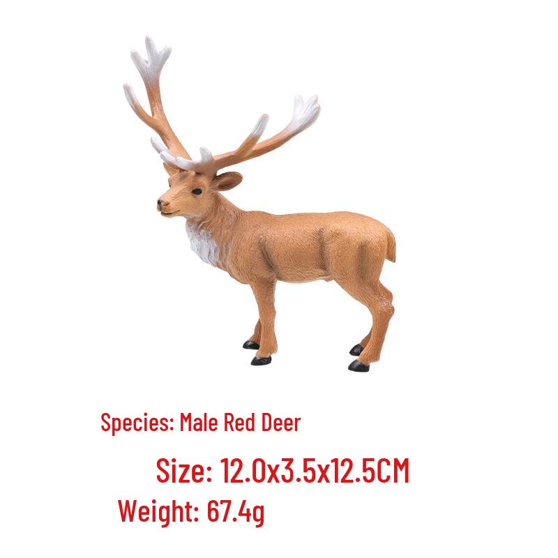 Cross-border Christmas White-tailed Reindeer Cake Decoration & Fawn Ornament