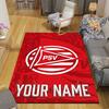 Custom Name,PSV Home Sofa Decoration for Living Room & Bedroom, Non‑Slip Play Flannel Floor Mat for Game Room
