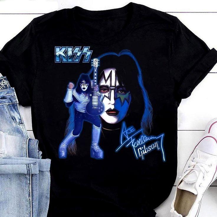 New! Ace Frehley Style Unisex Cotton T-Shirt BL621 Unisex T-Shirt S