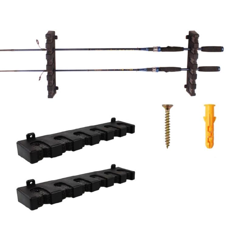 Fishing Rod Holder Fishing Rod Stand No Drill Wall Mount Fishing Rod Display Rack, Fishing Rod Organizers Rack for Wall