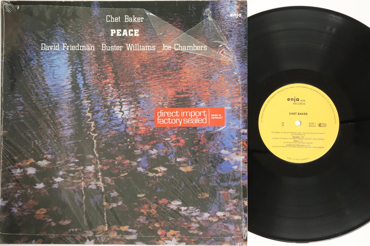 LP Пластинка ЧЕТ БЕЙКЕР ДЭВИД ФРИДМАН БАСТЕР   Peace ENJA4016 ENJA 1982 Германия Джаз Б/У