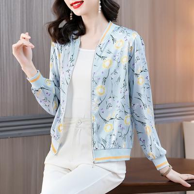 Baseball Jersey Kurze Jacke Damenbekleidung Sommer Neue Frühling und Herbst Kleine Jacke Mode Dünnes Oberteil