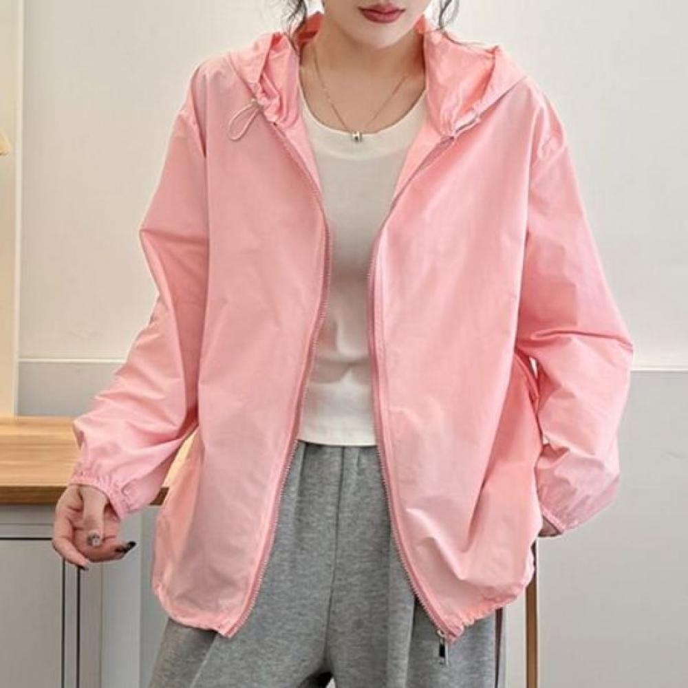 Navava Women Daily Windbreaker Long Sleeve Hoodie Zip Up Nc390