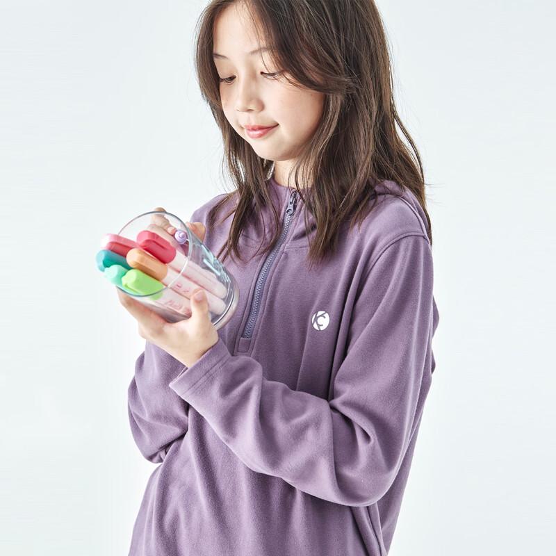 Girls' Casual Hooded Fleece Knit Sweatshirt