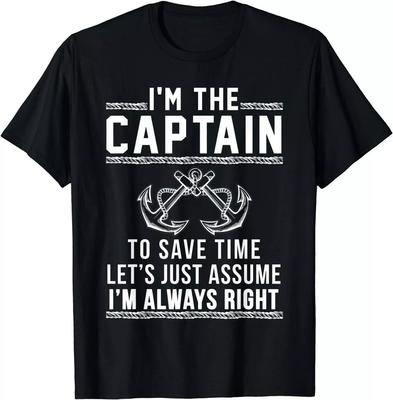 2025/Captain Of The Boat I'm The Captain Funny Sea Gift Unisex T-Shirt Unisex T-Shirt