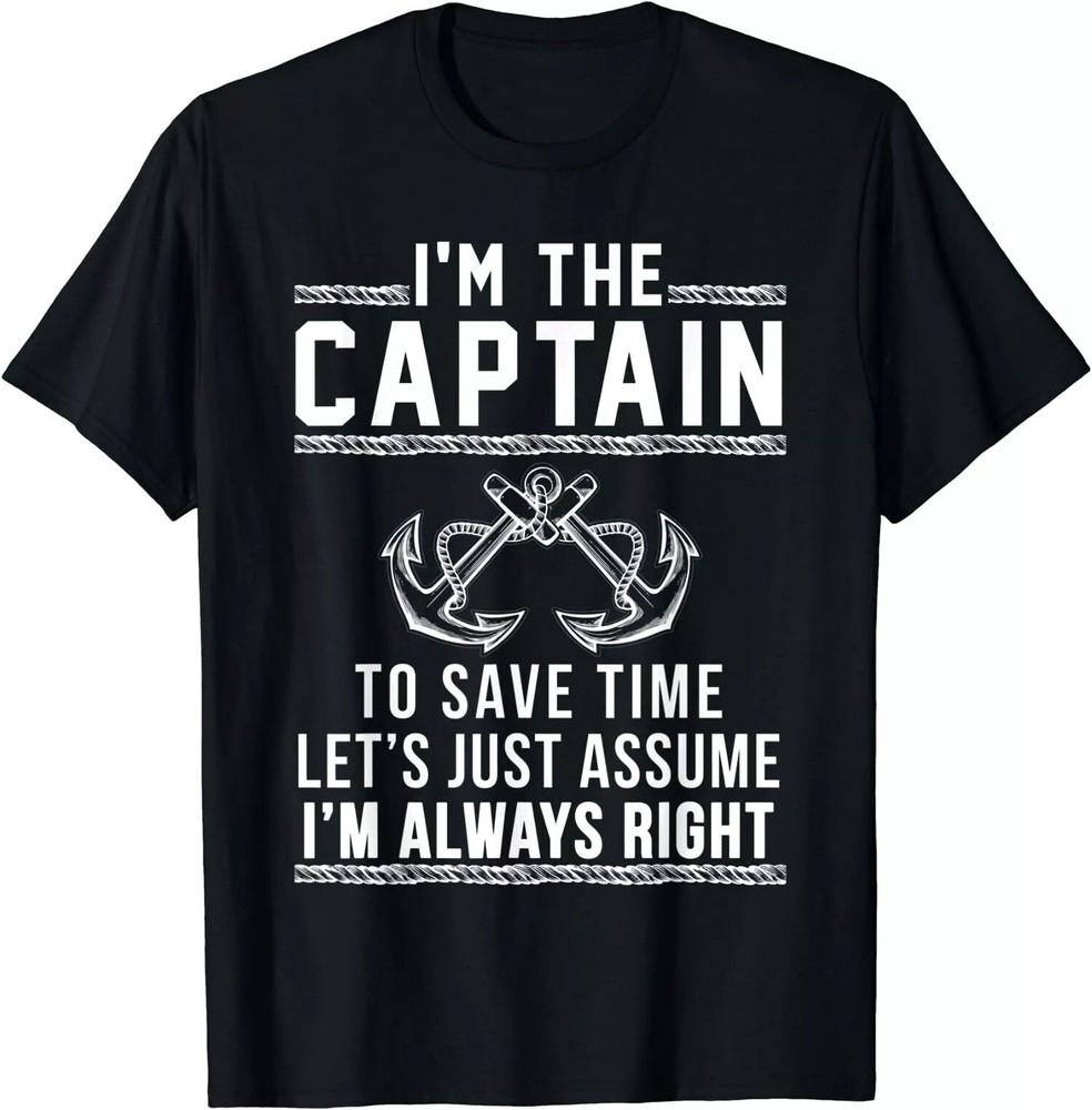 2025/Captain Of The Boat I m The Captain Funny Sea Gift Unisex T-Shirt Unisex T-Shirt S