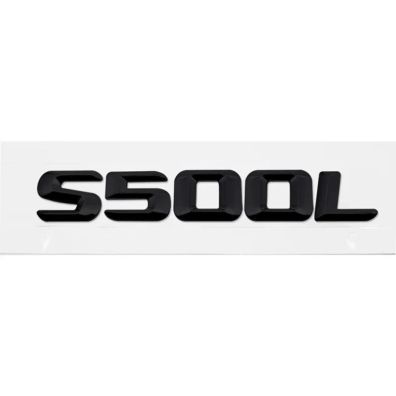 

Alloy ABS Car Number Letters Sticker Rear Trunk Badge Decals for Mercedes Benz S300L S320L S400L S500L S600L Emblem Accessories Plastic