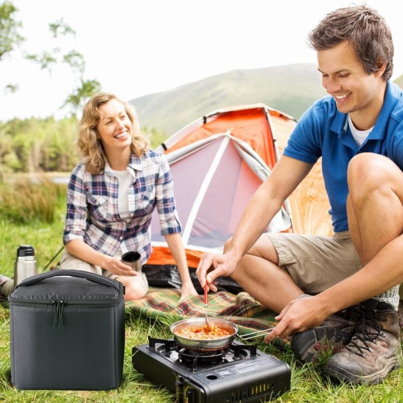 Camping-Gaskartuschen-Aufbewahrungstasche Tragbare Brennstoffzylinder-Schutzhülle für Outdoor-Kochen und Reisen
