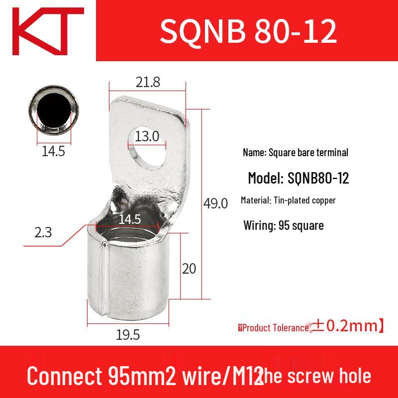 Kaitong SQNB Copper Lug Terminal - Multiple Sizes Available