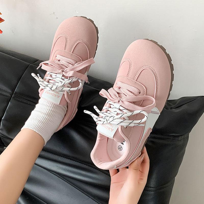 Designgefühl vielseitige weiche Sohle Damenschuhe Mango-Kopf Sportschuhe Damen 2025 Frühling neu superweiche wachsartige großer Kopf Freizeitschuhe