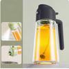 600ml Glass Spray Oil Sprayer Bottle 2 In 1 Spray Oil Dispenser Jar Kitchen BBQ Seasoning Container Dispenser Barbecue Cooking