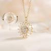 Zircon Necklace Can Be Turned Pendant Clavicle Chain Campus Style Simple Jewelry