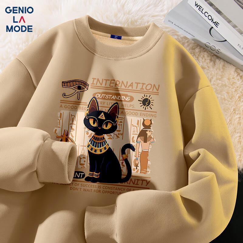 

GENIOLAMODE Men s Fleece Lined Crewneck Sweatshirt 3XL