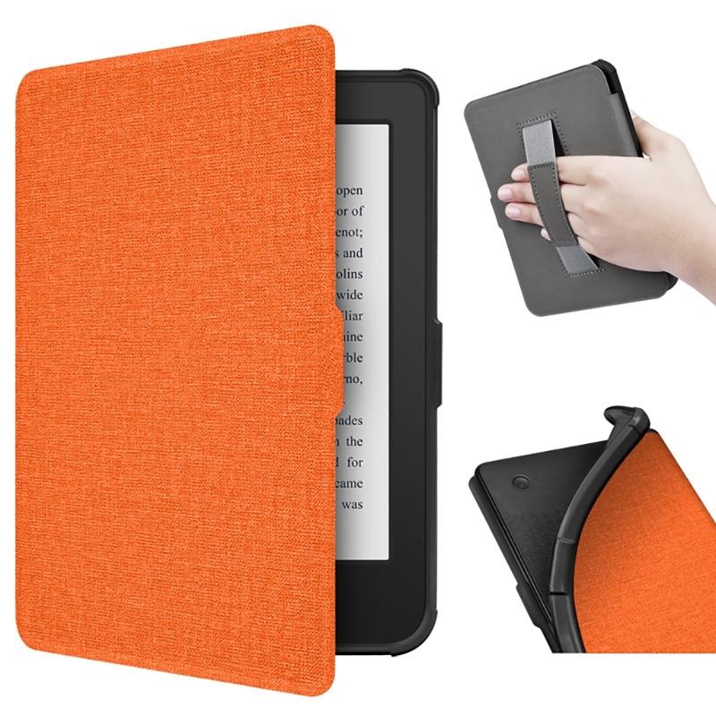Case for 6" 2024 Clara Color Ereader Fabric Sleeve Cover with Hand Straps/Auto Sleep/Wake with Hand Strap Case