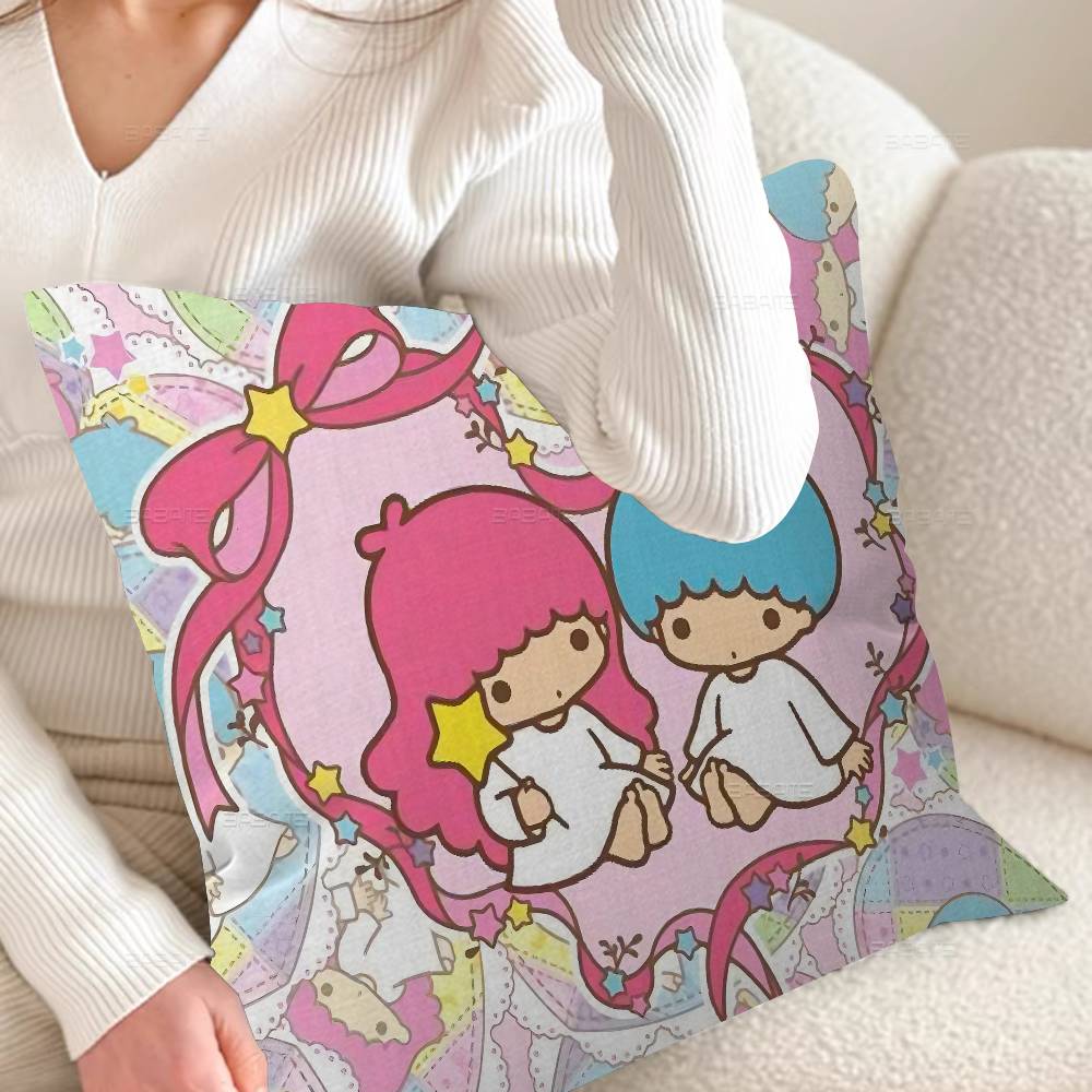 Cute Littletwinstars Personalized Picture Text Home Decorative Pillows Household Gifts 45X45Cm